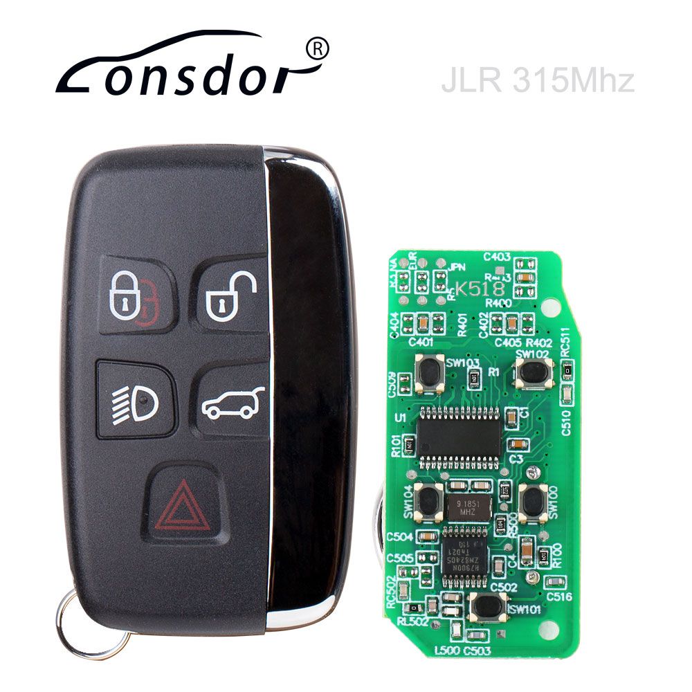 2015年-2018年10件Lonsdor专用智能钥匙Land Rover Jaguar 5按钮315MHz/433MHz DHL