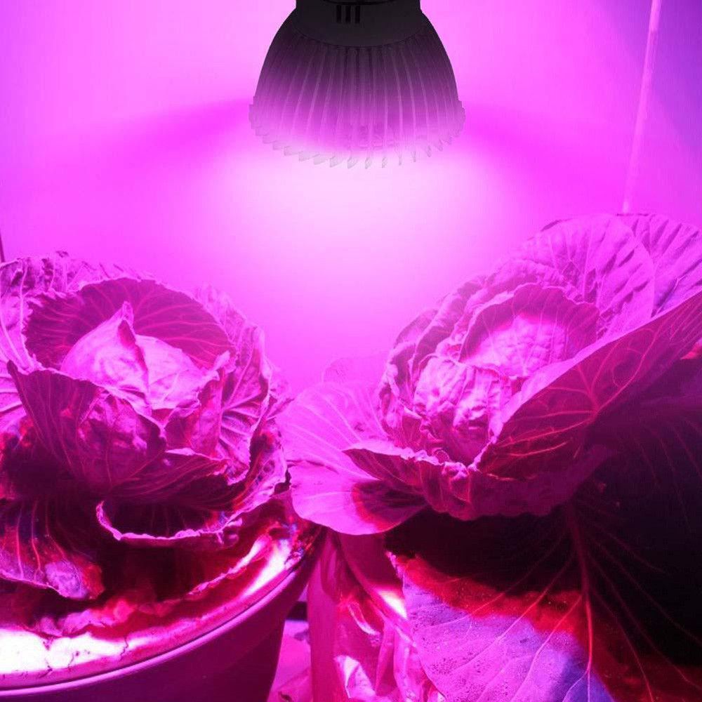 New 28W E27 LED Grow Lamp Flower Seed Plants Hydroponic Grow Light Lamp Bulb Full Spectrum Plant Light Lighting