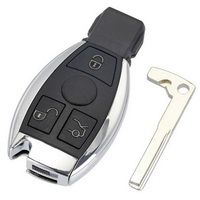 3 Tasten Remote Car Key Shell Schlüssel Ersatz für Mercedes Benz Jahr 2000+ NEC&BGA Steuerung 433MHz