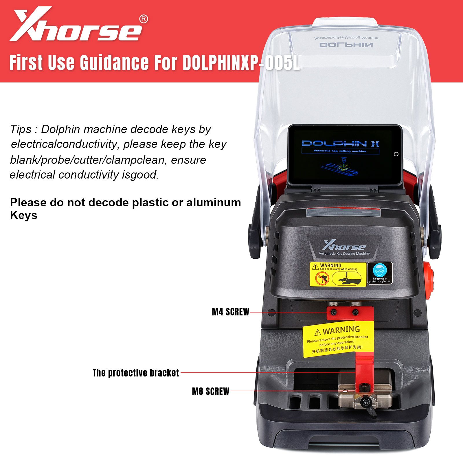 Xhorse Dolphin XP005L XP-005L Key Cutting Machine Plus VVDI Key Tool Max Pro Remote Programmer with MINI OBD Tool Function