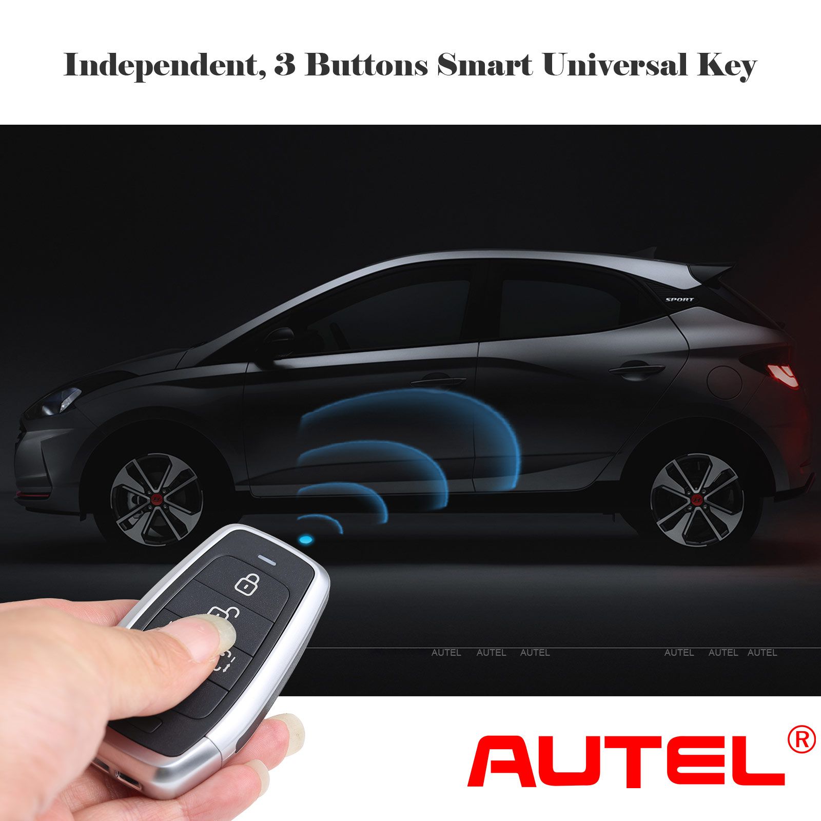 AUTEL IKEYAT003BL 3 Buttons Independent Universal Smart Key 5pcs/lot