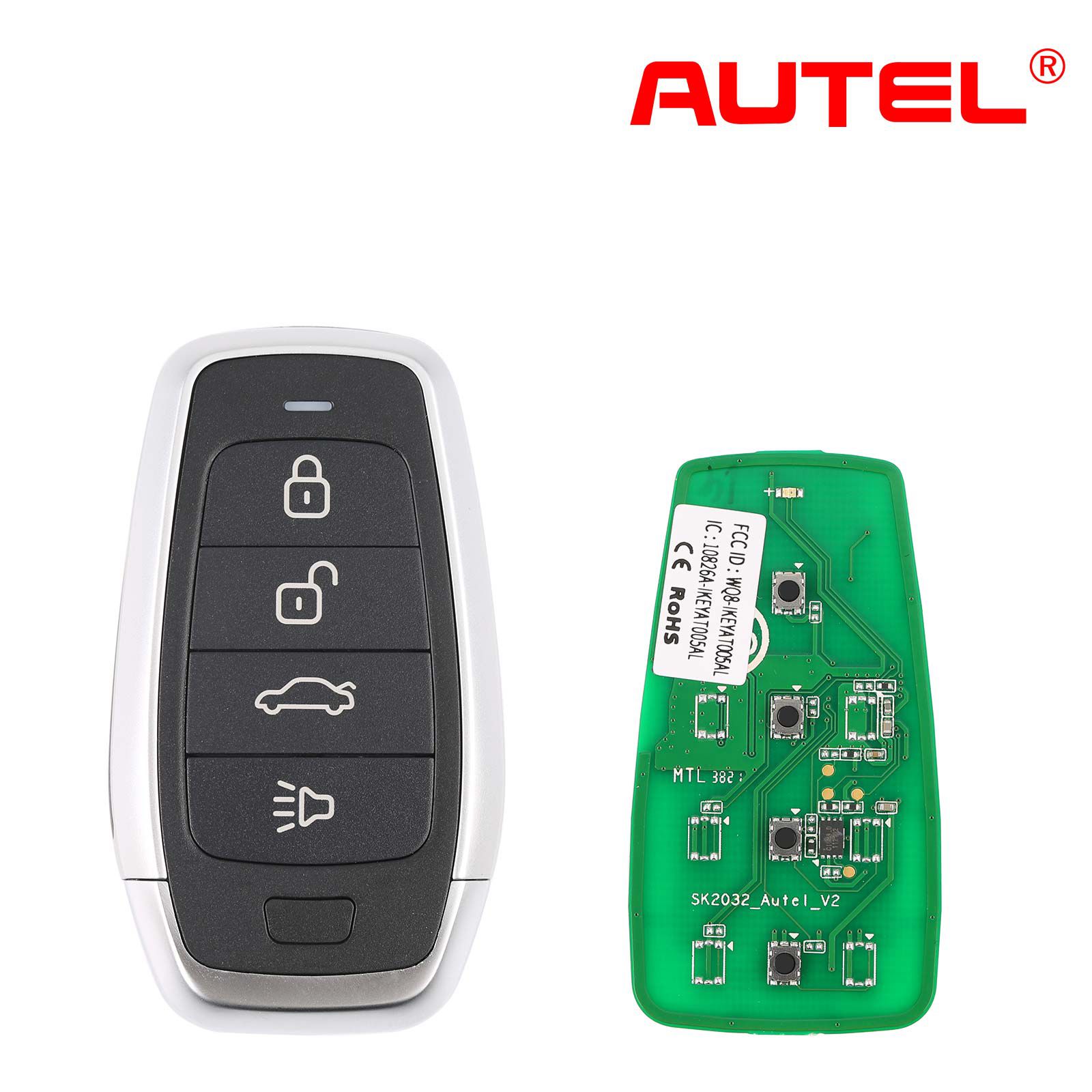 AUTEL IKEYAT004CL 4 Buttons Independent Universal Smart Key 5pcs/lot