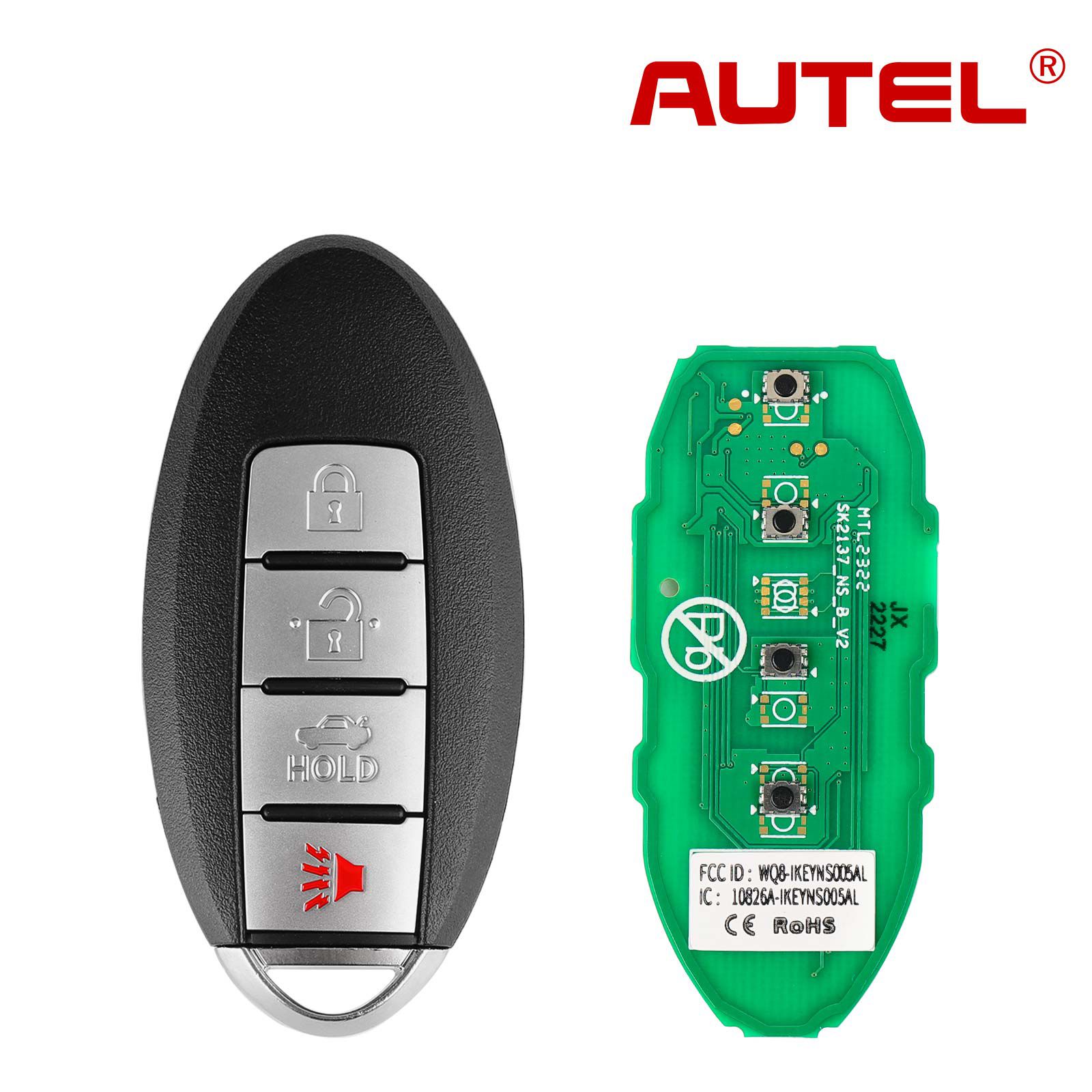 AUTEL IKEYNS004AL日产4按钮通用智能钥匙5件/批
