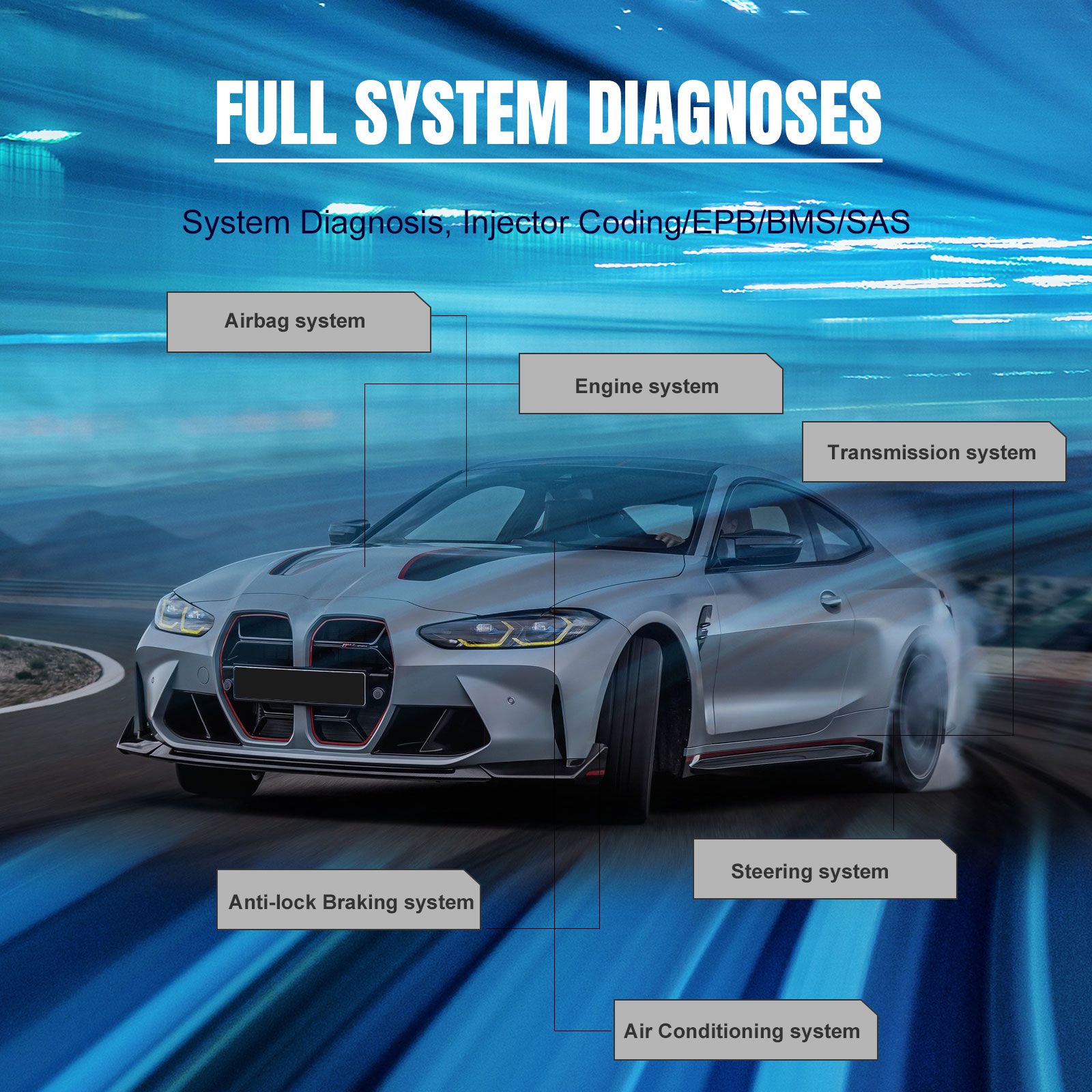 Autel MaxiCOM MK808Z MK808S Bi-Directional Full System Diagnostic Scanner with Android 11 Operating System Upgraded Version of MK808/MX808