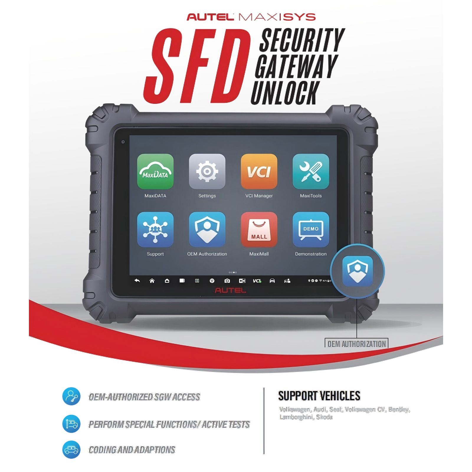 AUTEL VAG SFD One Year Authorization Service (Subscription Only)