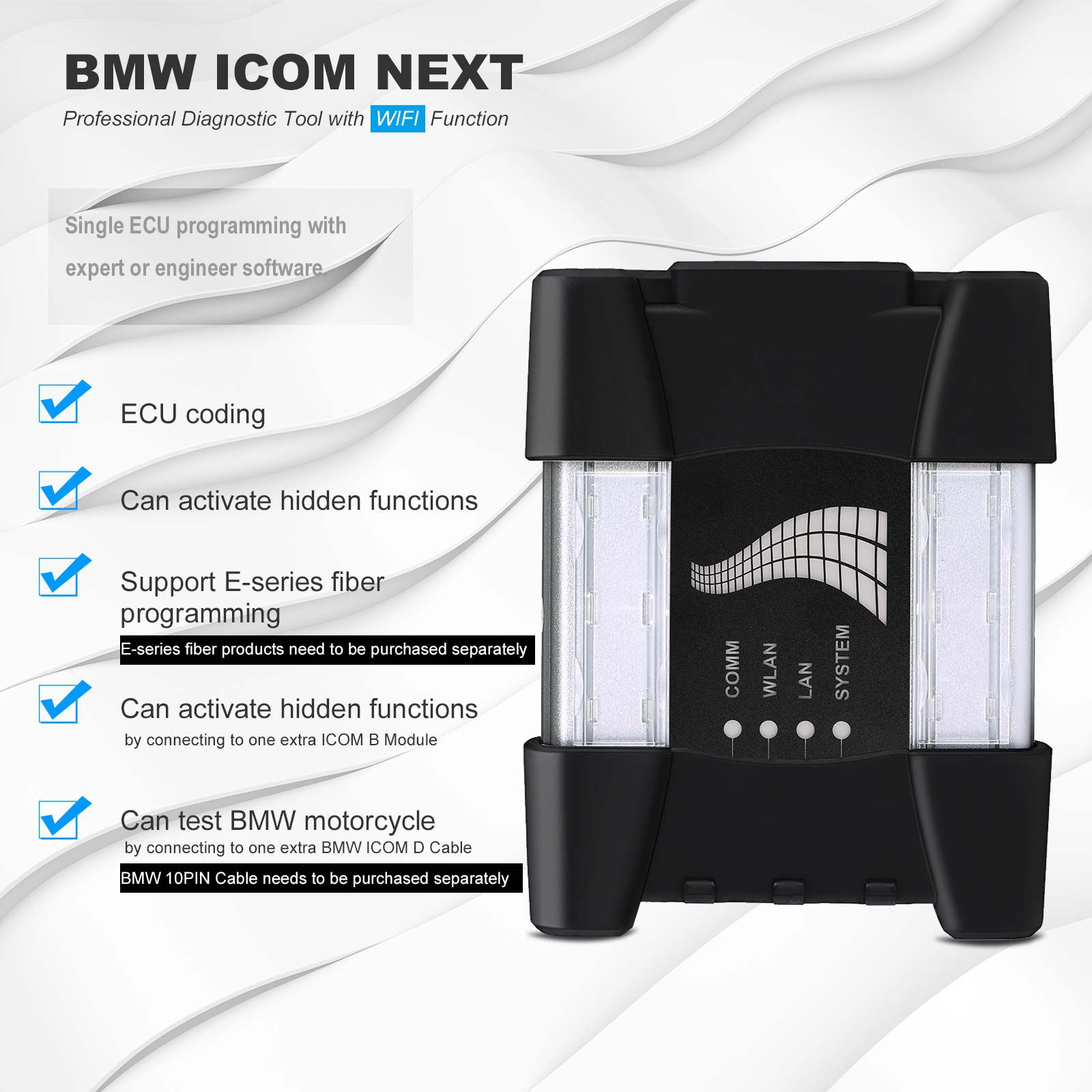 Top quality BMW ICOM NEXT Professional Diagnostic Tool with WIFI Function and software V2024.6