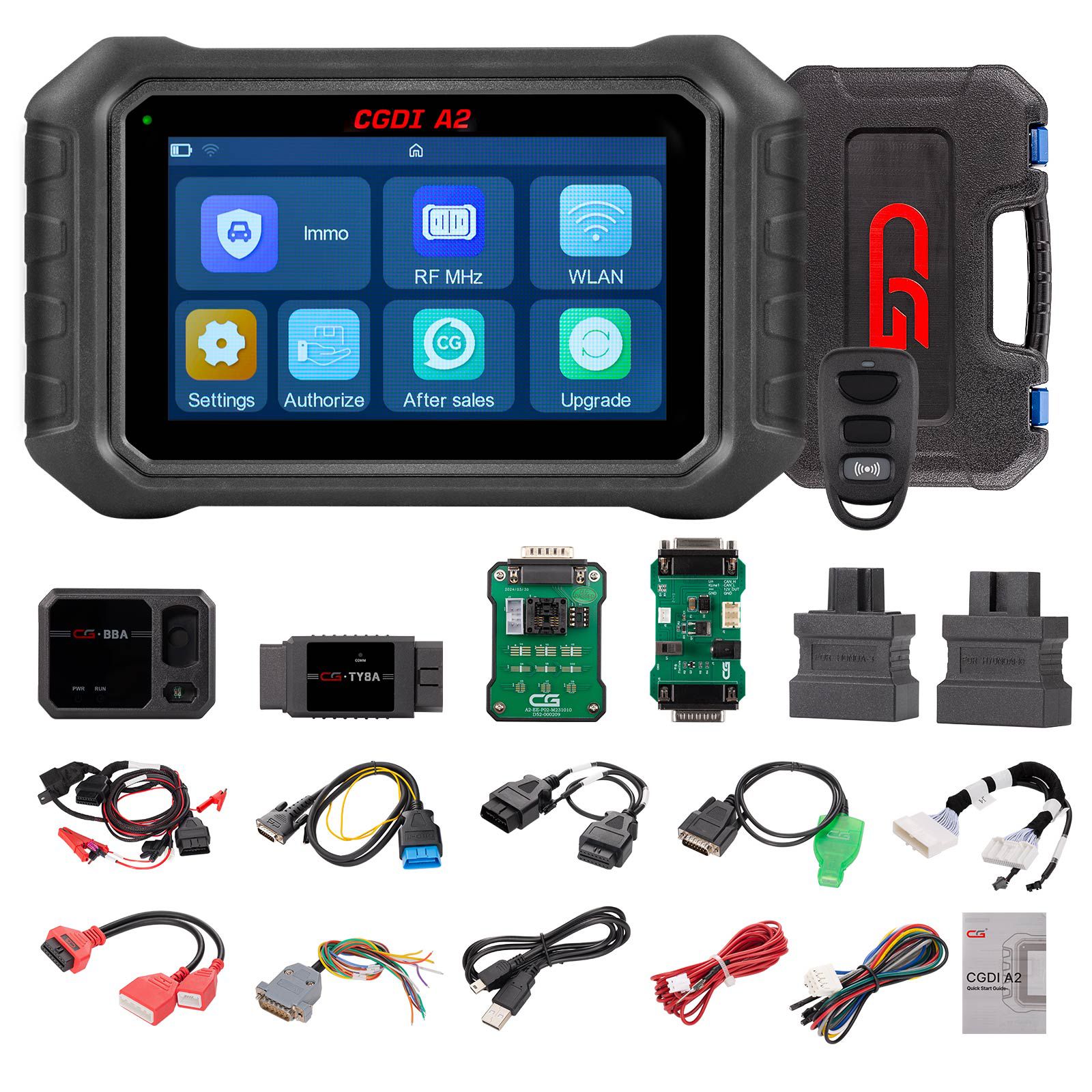 2025 New CGDI A2 Key Programmer Premium Edition IMMO Matching Frequency Detection WiFi Connectivity Support BMW G Series BDC2 No Annual Fee