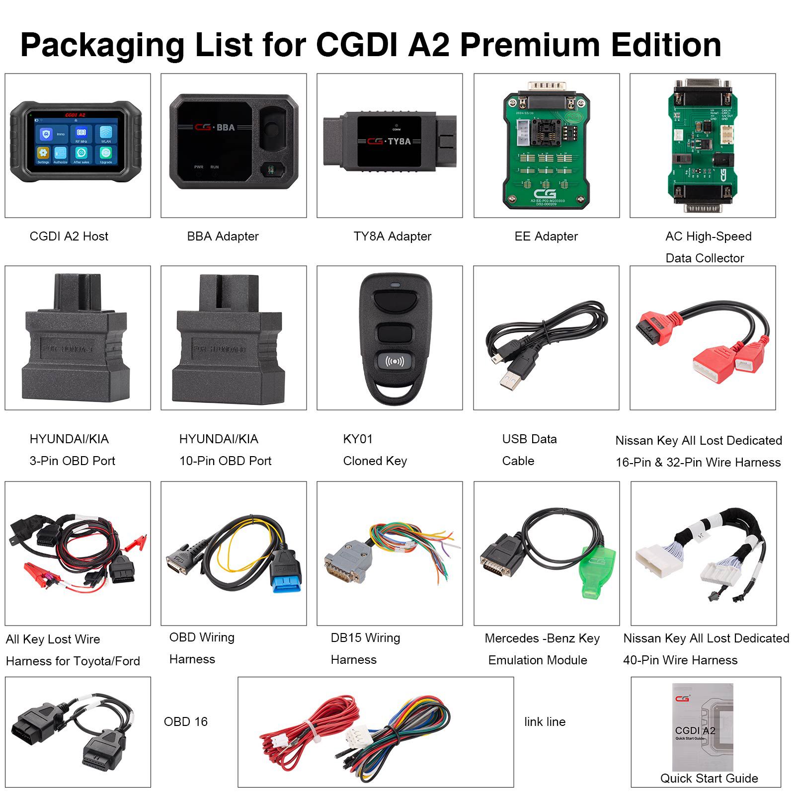 2025 New CGDI A2 Key Programmer Premium Edition IMMO Matching Frequency Detection WiFi Connectivity Support BMW G Series BDC2 No Annual Fee