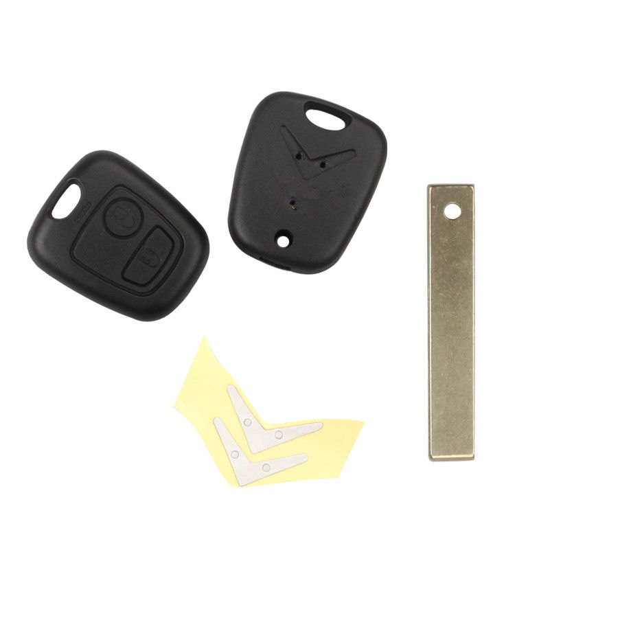 Remote Key Shell 2 Button (With Groove) For Citroen 5pcs/lot