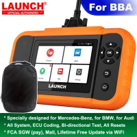 LAUNCH X431 Creader Elite 2.0 BBA ECU Coding Active Test for BMW for Benz for Audi Car Diagnostic Tool obd scanner Lifetime Free