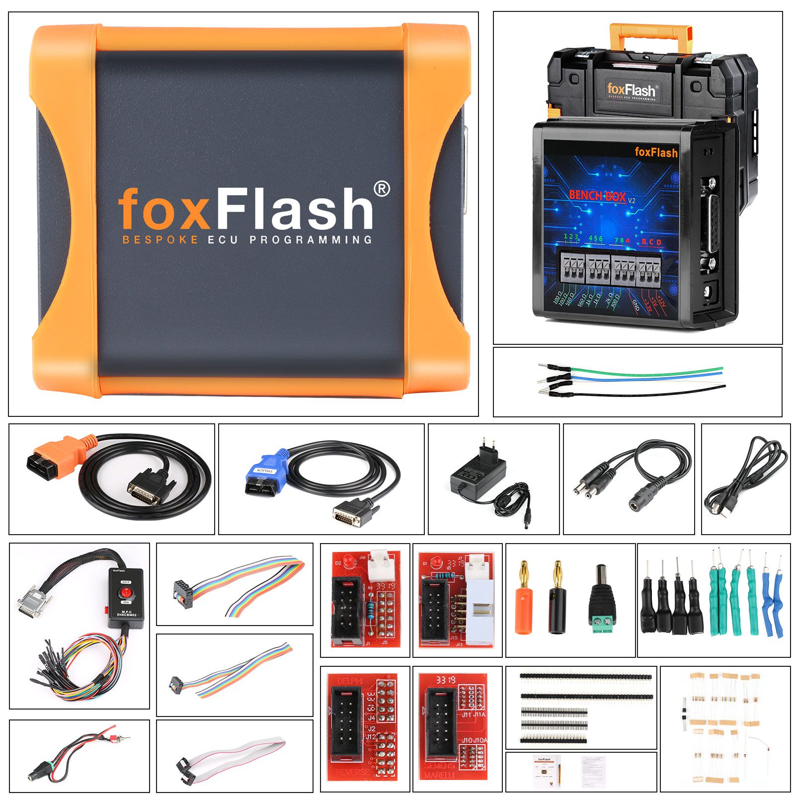 FoxFlash主版本超强ECU TCU克隆芯片调整工具支持WinOLS 4.70 Damos2020校验和