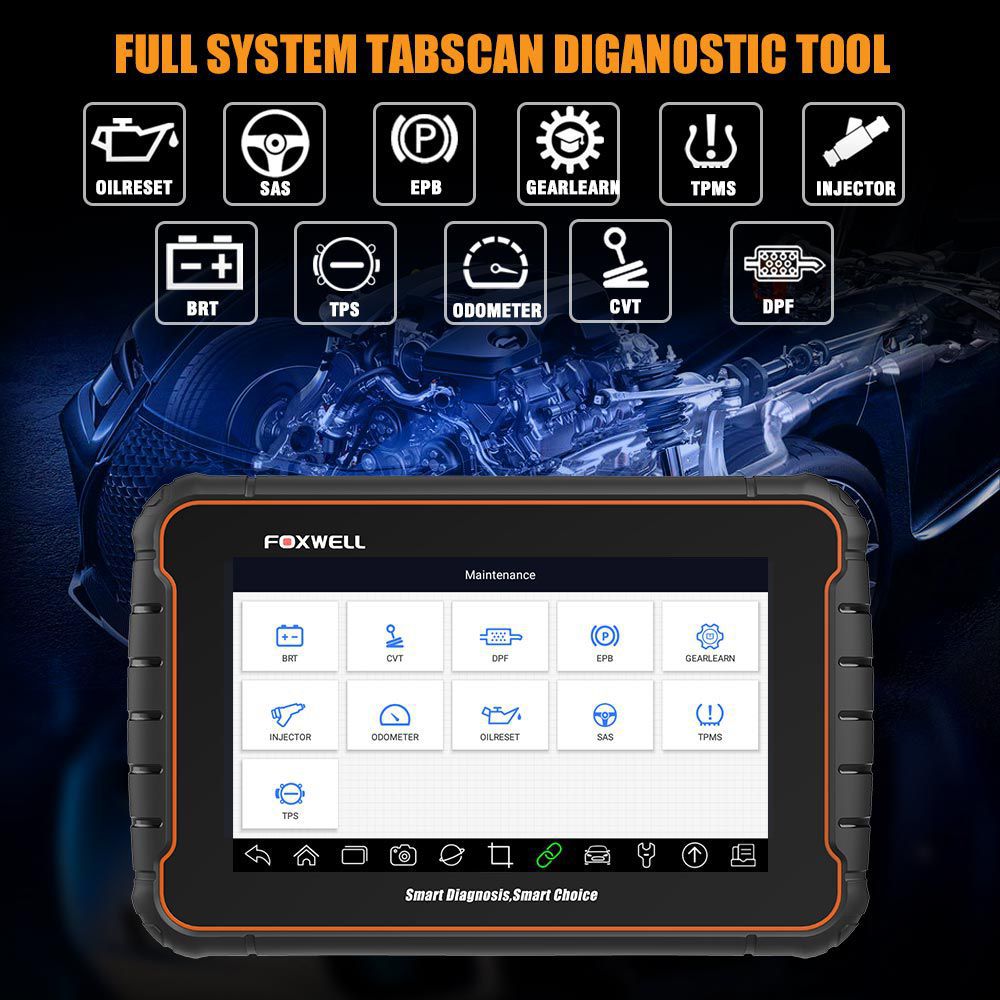 Foxwell GT60 Plus Full System OBD2 Automotive Scanner Actuation&Coding ABS Bleeding DPF Code Reader OBD 2 Car Diagnostic Tool