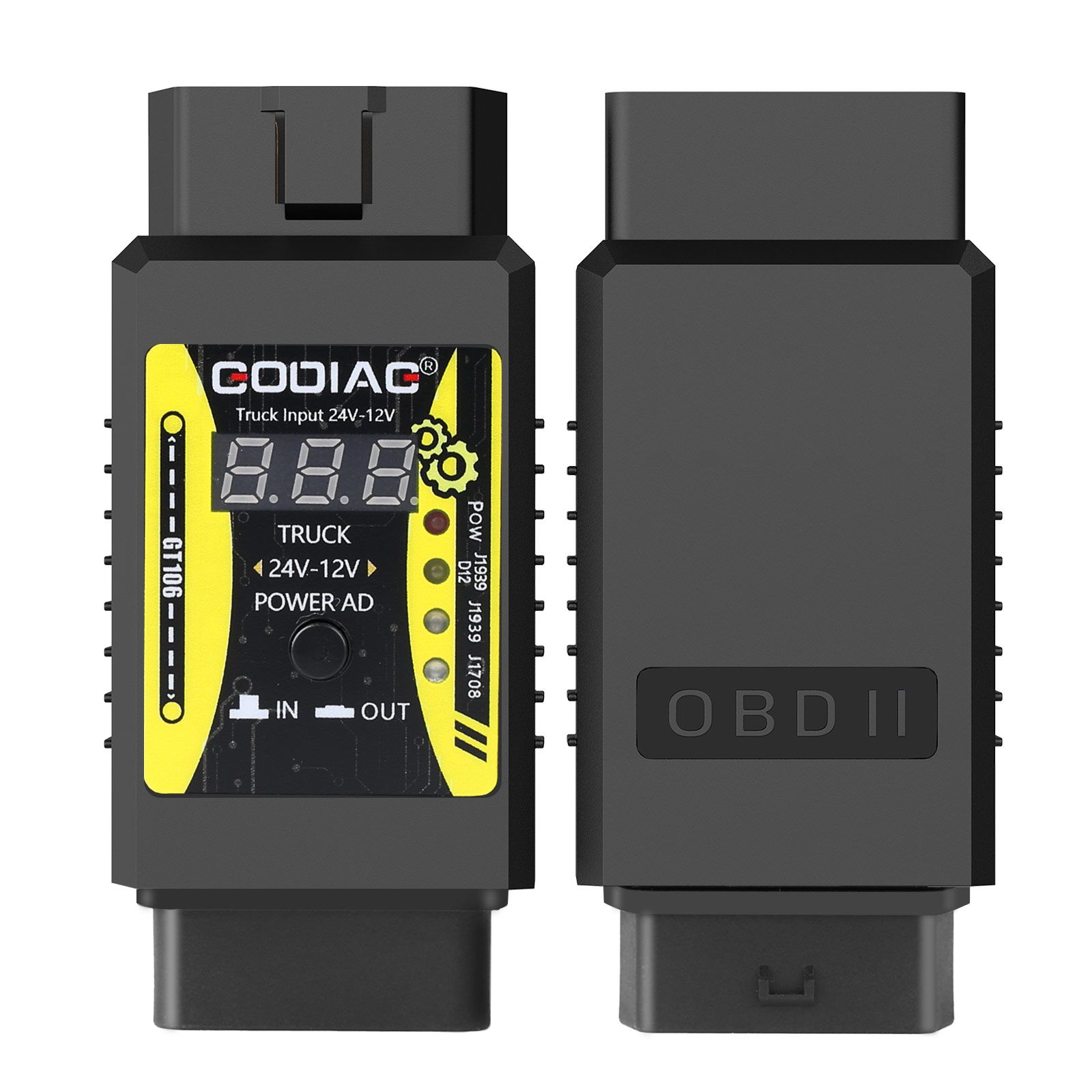 GODIAG GT106 24V to 12V Heavy Duty Truck Adapter for X431 Easydiag/ Golo/ M-DIAG/ IDIAG/ ThinkCar/ ICarScan/ Diagun/ GOLO/ DBScar II