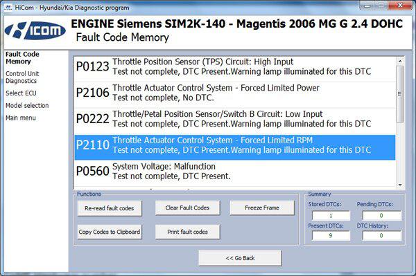 HiCOM OBD2 Professional Diagnostic Scanner