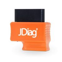 JDiag Bluetooth OBD2 Scanner Code Reader Faslink M2 Professional Vehicle Diagnostic Tool Compatible iPhone & Android (Orange)