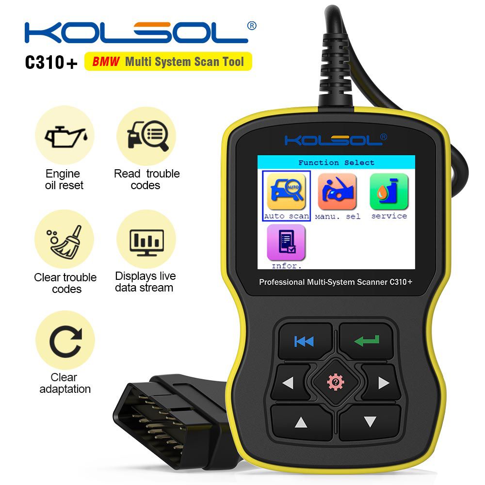 KOLSOL C310 Full System Scan Tool Code Scanner for BMW