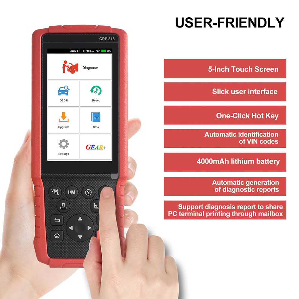 启动CRP818全系统OBD2欧洲汽车在线免费更新诊断工具