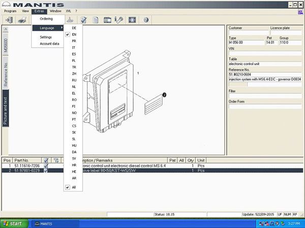 Man Heavy Duty (Mantis) 2015 Workshop Info System EPC Electronic Parts Catalogue V5.9.1.85 Free Shipping