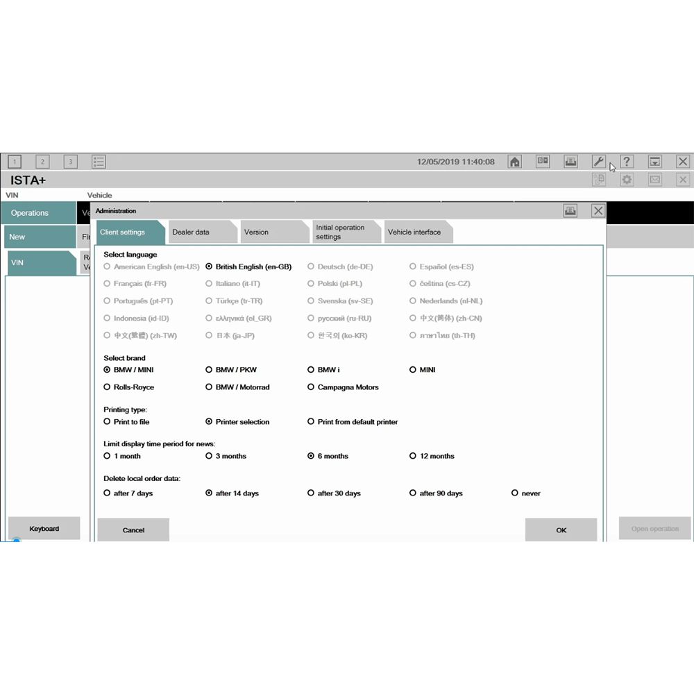 MOE BMW All Engineering System 60 BMW Software All-in-One Win10 500GB SSD