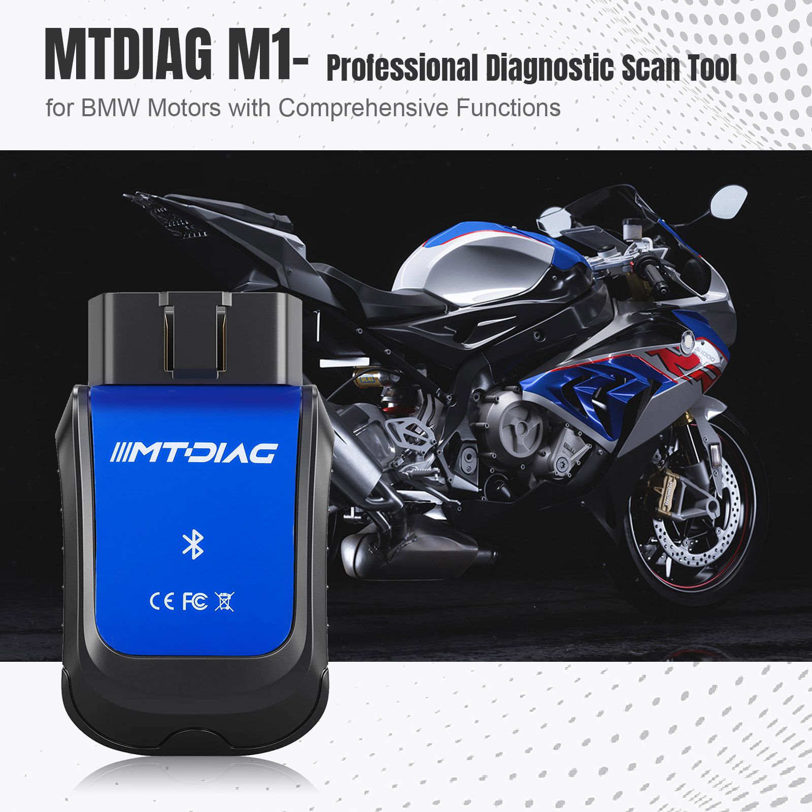 MTDIAG M1 Professional Diagnostic Scan Tool for BMW Motorcycle with Comprehensive Functions Customized Mobile Diagnostic Instrument