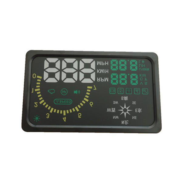 New 6" LED OBD-II HUD Head Up Display Over Speeding Warning/Speed /Km rpm /Shift/ light /Temperature