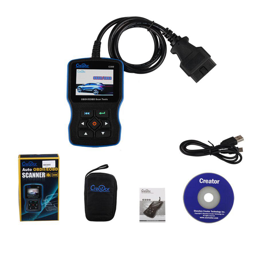 Creator C300 V4.1 OBDII/EOBD Scan Tool Hand-held Scanner Free Update Online