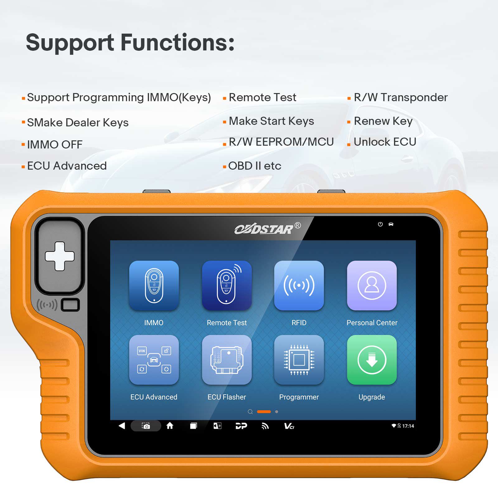 2025 OBDSTAR X300 Classic G3 Key Programmer with Built-in CAN FD DoIP Support Car/ HD/ E-Car/ Motorcycles/ Jet Ski Get Free Key Sim and Motor Adapters