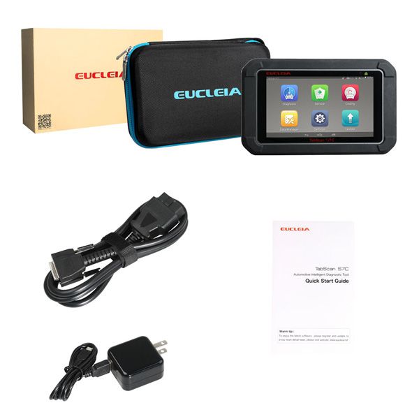 Original EUCLEIA TabScan S7C Automotive Intelligent Dual-mode Diagnostic System ABS+EPB+CVT+TMPS Reset +Oil Service Reset