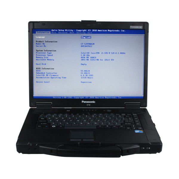 Second Hand Panasonic CF52 Laptop for Porsche PIWS2 Tester II (No HDD included)