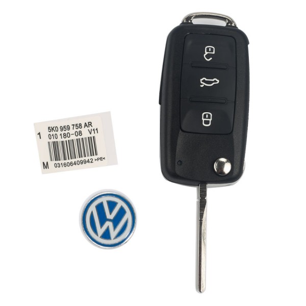 Remote Key Shell For VW 3 Button For 202AD 202H 202Q 5pcs/lot