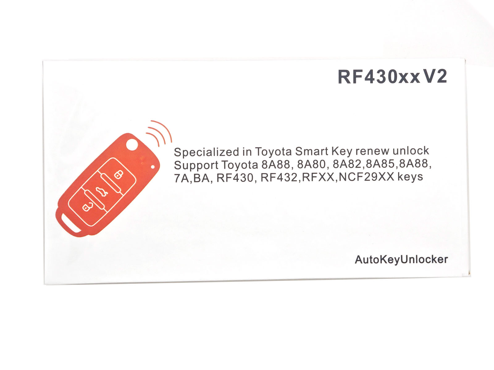 AutoKey Unlocker RF430xx V2 Smart key initialization Tool For Toyota and Lexus Car Keys Renew Unlock Support RF430 RF432 NCF29xx keys