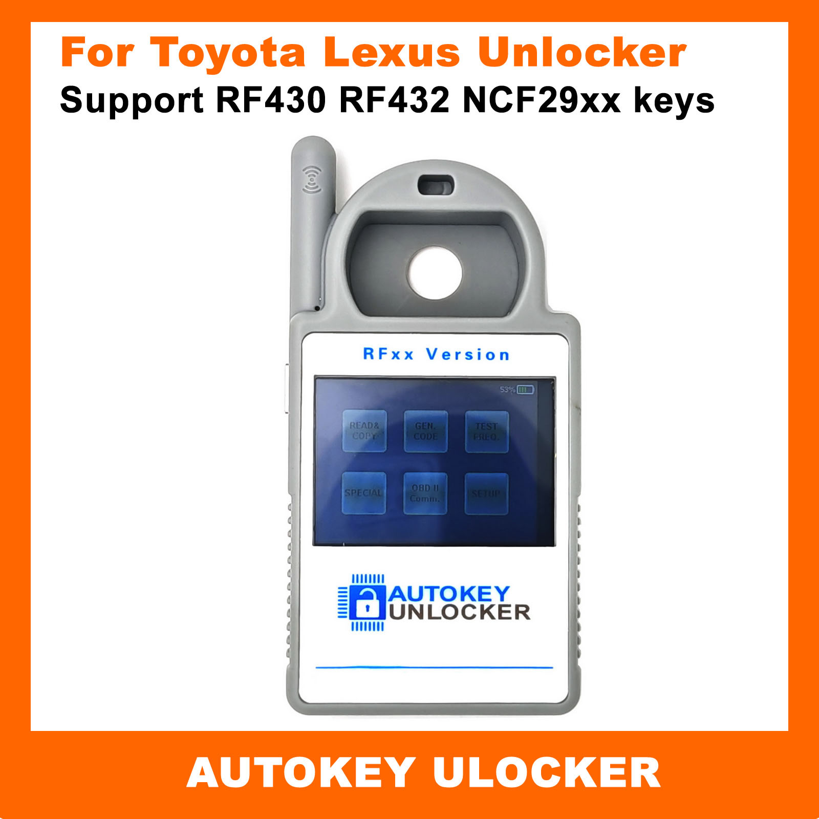 AutoKey Unlocker RF430xx V2 Smart key initialization Tool For Toyota and Lexus Car Keys Renew Unlock Support RF430 RF432 NCF29xx keys