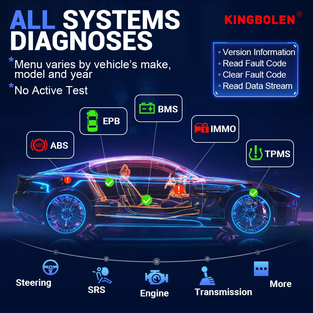 S6 All System Car Diagnostic Tool Car OBD Scanner 28 Resets IMMO/BMS/TPMS/ABS Bleeding Lifetime Free Scan Tool