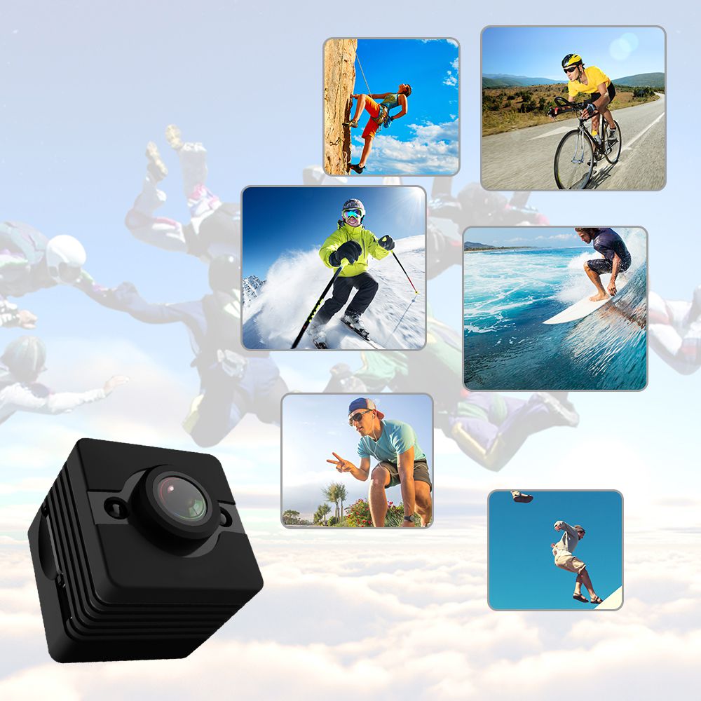 SQ12 Mini Câmera HD 1080P Visão Noturna Mini Camcorder Esporte Ao Ar Livre DV Grande Ângulo Esporte Video Camera Waterproof Camera Recorder