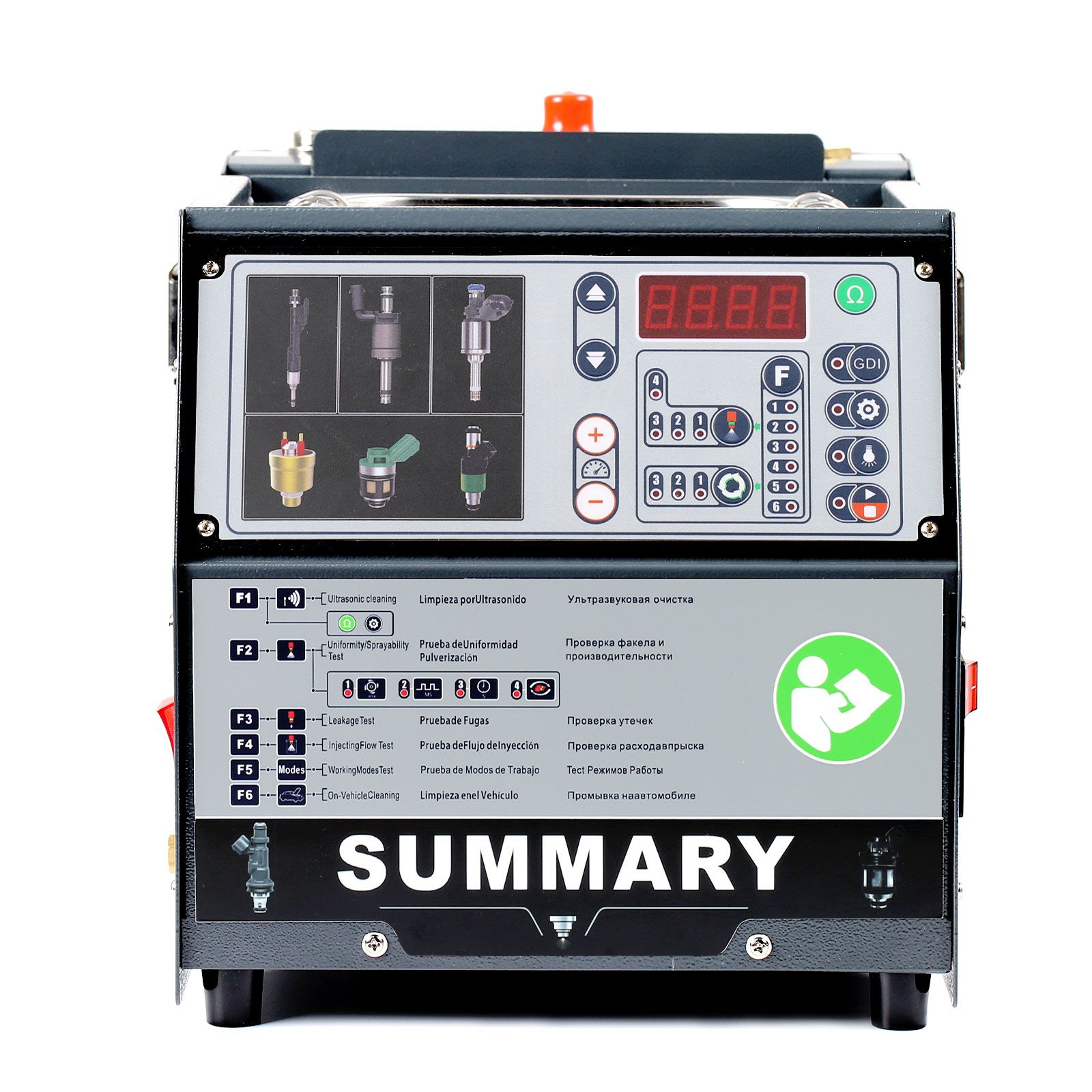 Summary PowerJet GDI S4 Injector Cleaner & Tester Machine Kit Support for 110V/220V Petrol Vehicles Motorcycle