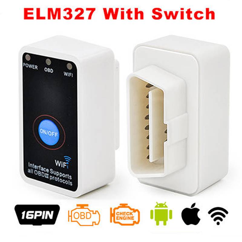 V2.1 Super Mini ELM327 WiFi With Switch Work With iPhone OBD-II OBD Can Code Reader Tool