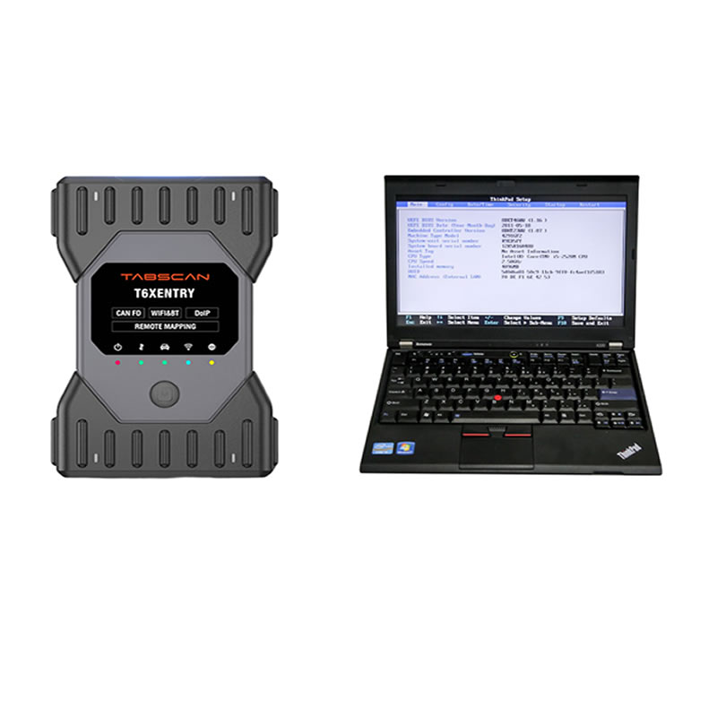 TabScan T6XENTRY C6 Diagnostic Tool with Lenovo X230 Software Installed Ready for Use Support DoIP  J2534 PDU Passthru CANFD