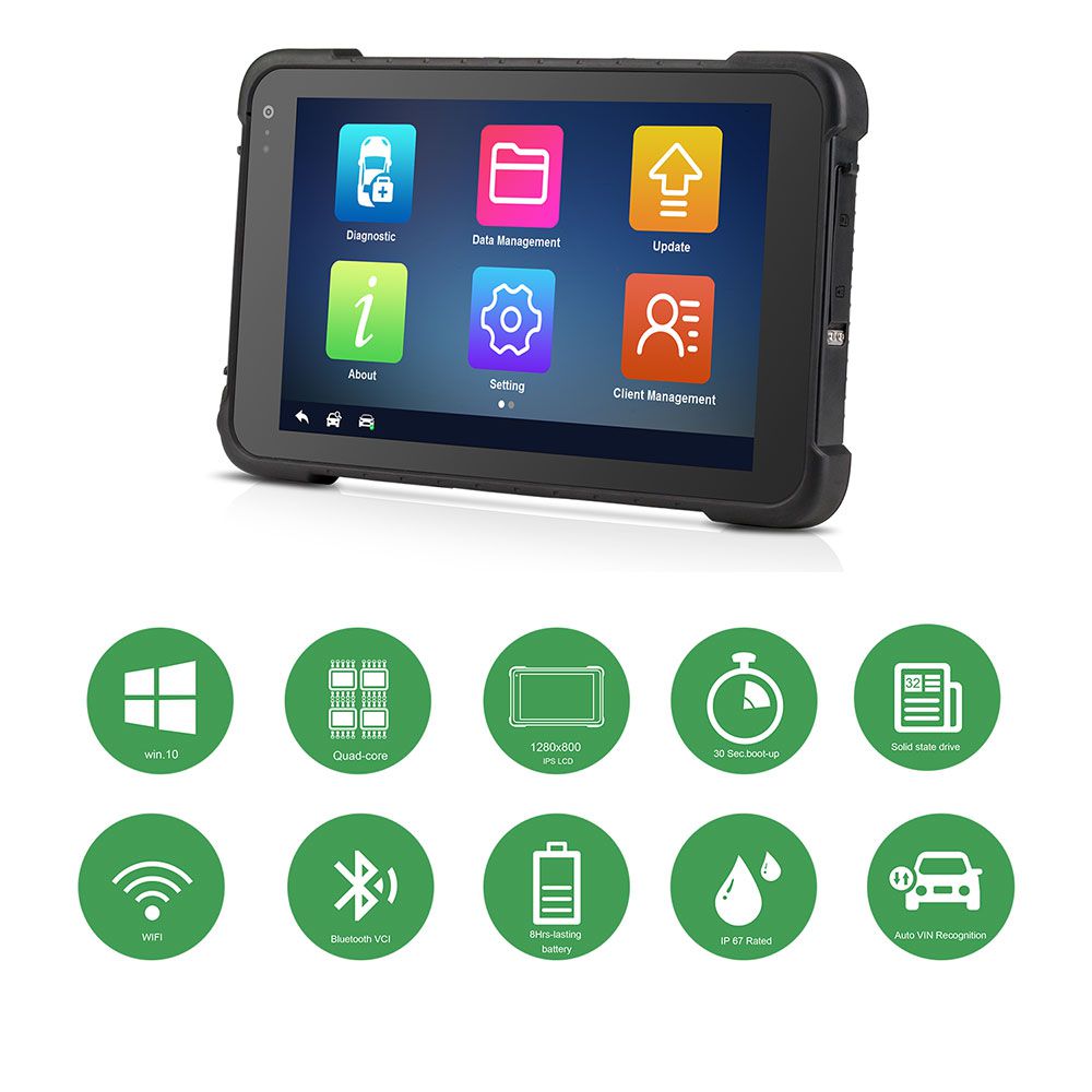 Original Vident iSmart900 8inch Tablet Automotive Diagnostic & Analysis All System + Coding (78+ Makers)