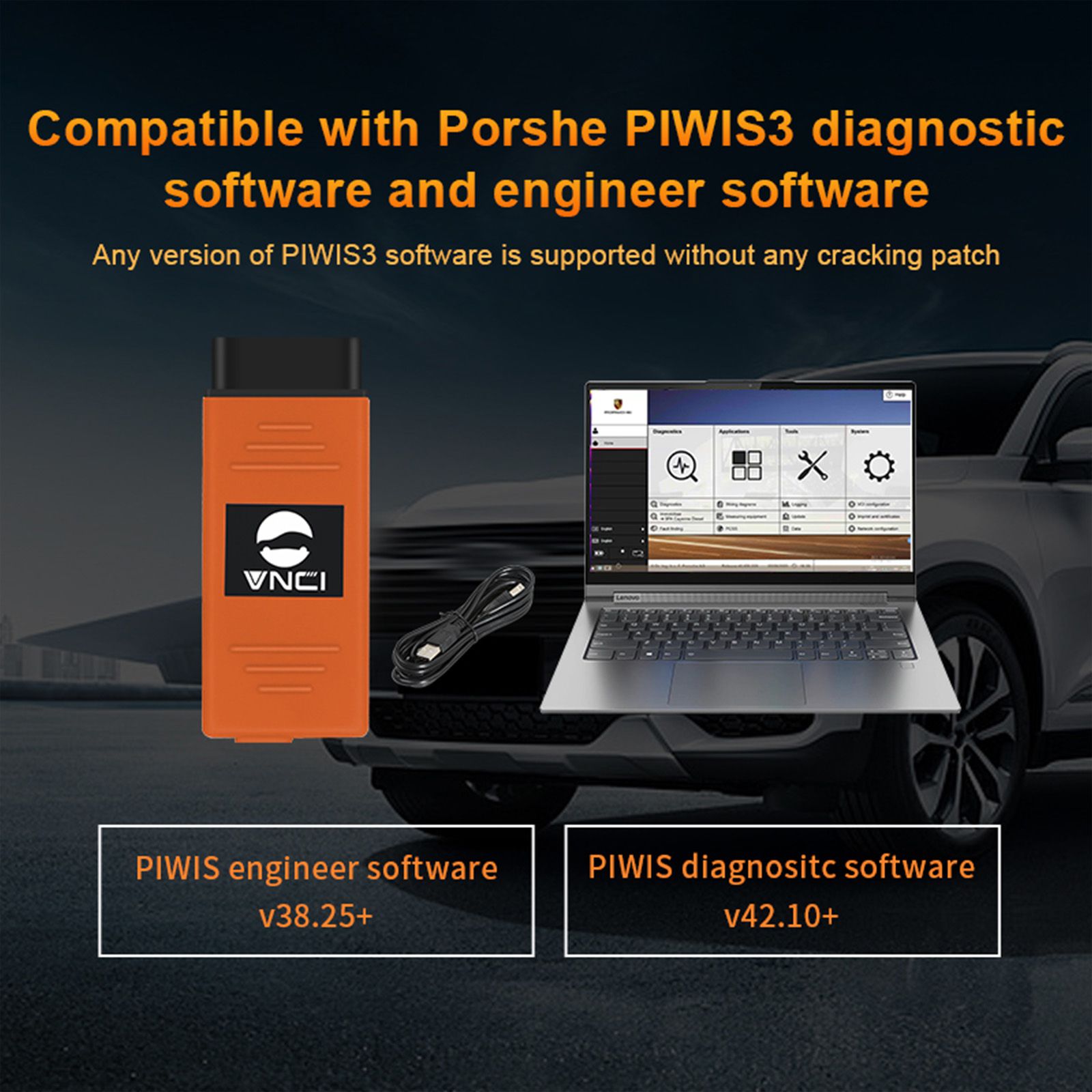 VNCI PT3G Diagnostic Scanner for Porsche with Software Pre-installed on Panasonic MX4 Laptop i5 512G Ready to Use