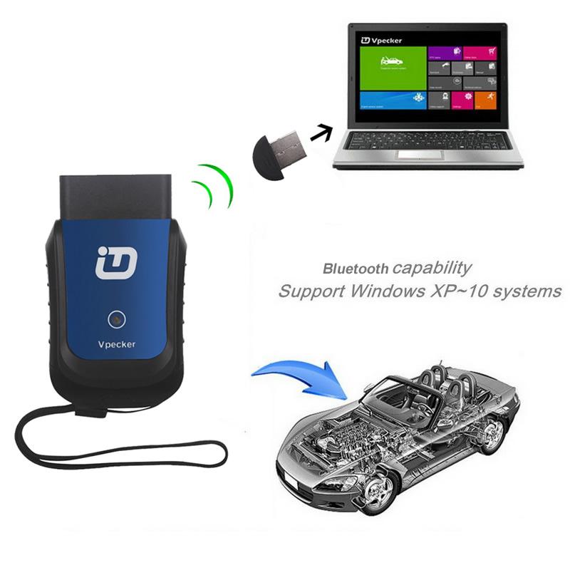 Bluetooth Version V10.2 VPECKER Easydiag OBDII Full Diagnostic Tool mit spezieller Funktionsunterstützung WINDOWS 10