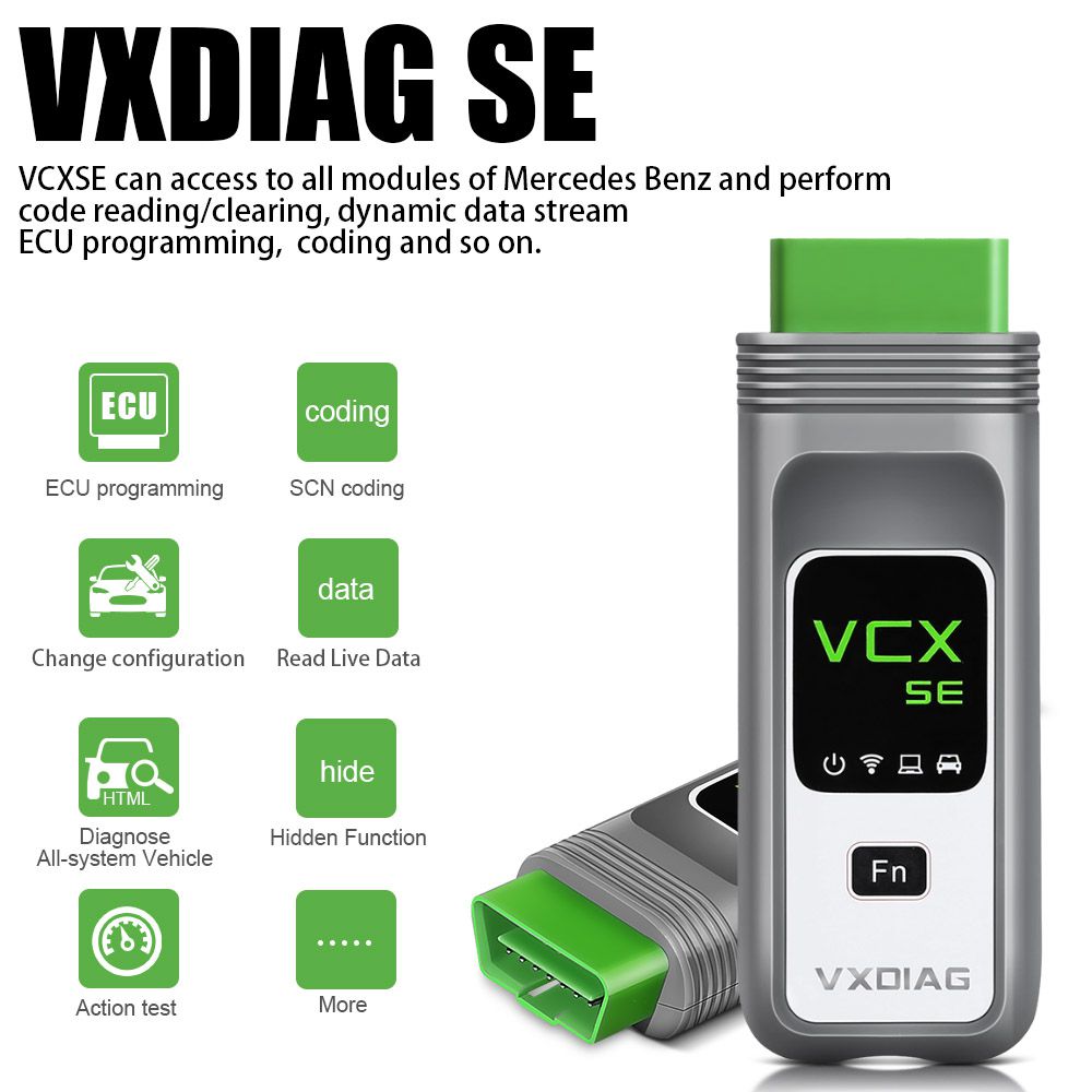  新的VXDIAG VCX SE for BENZ DoIP硬件支持脱机编码/远程诊断BENZ，具有免费DONET授权