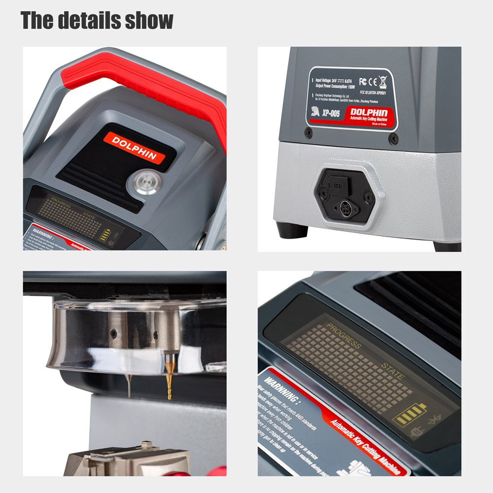 Xhorse Dolphin XP005 Automatically Key Cutting Machine Plus VVDI Key Tool Max As a Screen