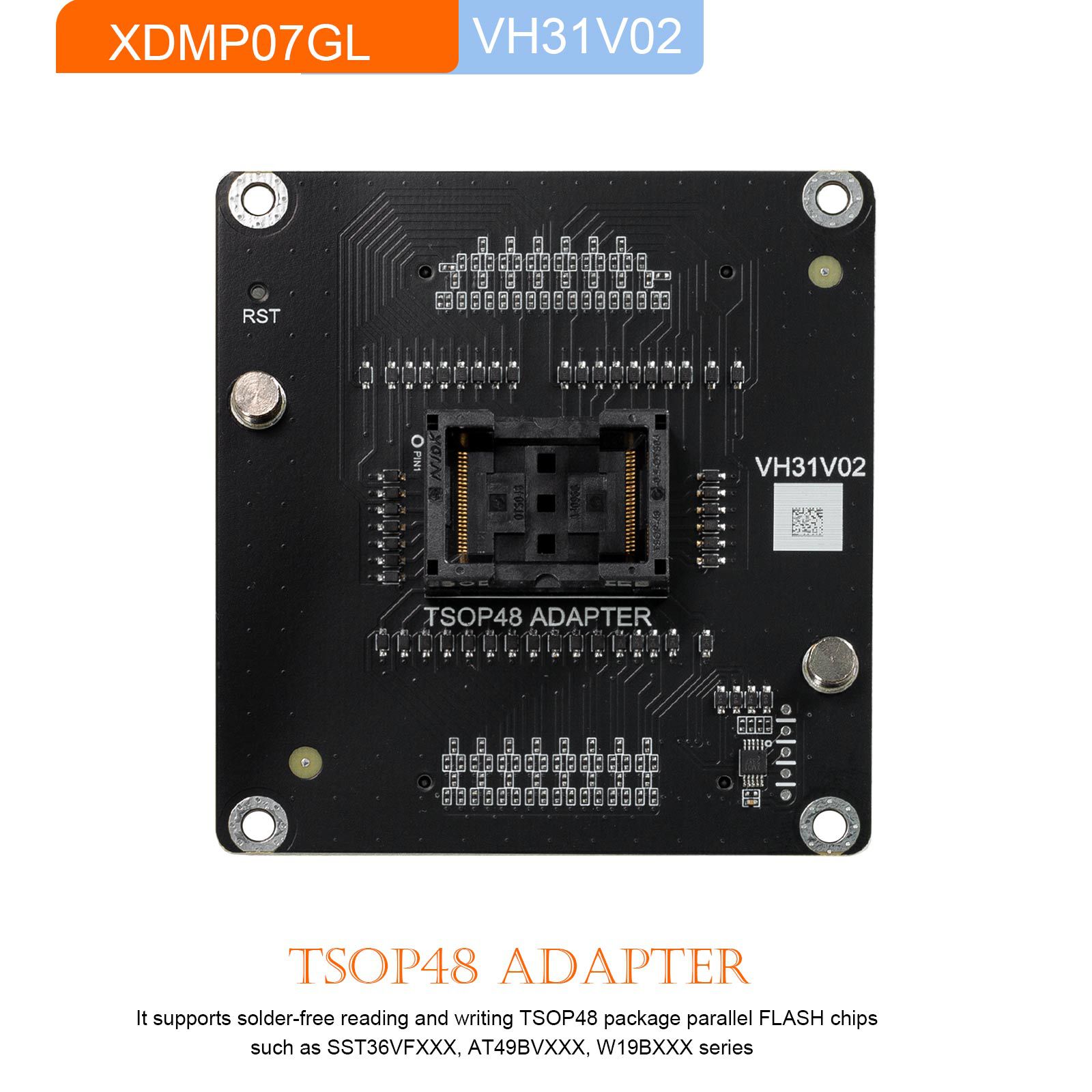 2024 Xhorse Multi Prog Programmer Adapters XDMP04GL VH24 SOP44 TSOP48 + XDMP05GL VH29 EEPROM FLASH + XDMP06GL VH30 SOP44 + XDMP07GL VH31 TSOP48