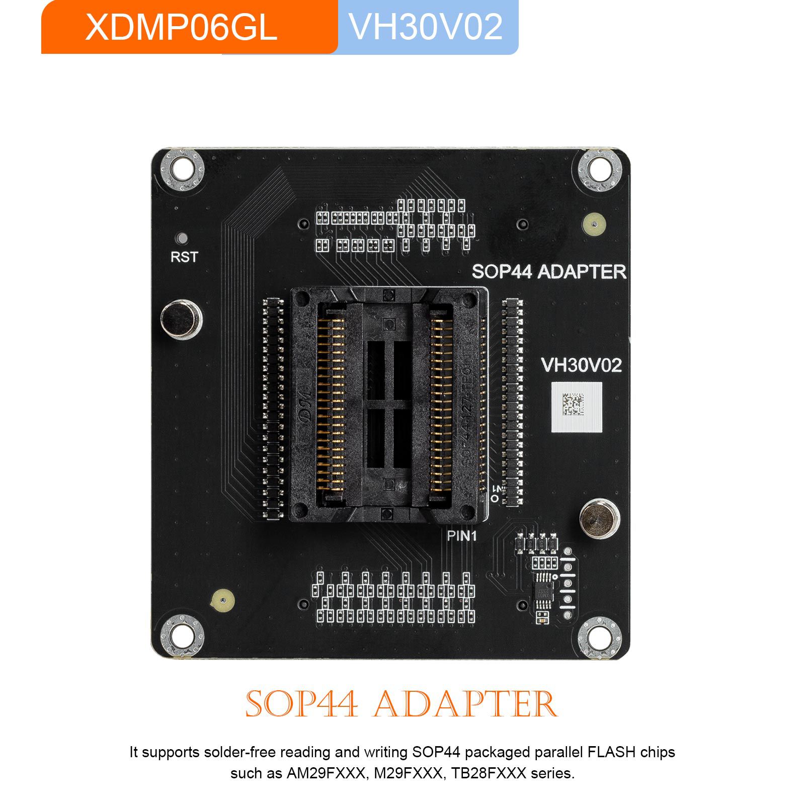 2024 Xhorse Multi Prog Programmer Adapters XDMP04GL VH24 SOP44 TSOP48 + XDMP05GL VH29 EEPROM FLASH + XDMP06GL VH30 SOP44 + XDMP07GL VH31 TSOP48