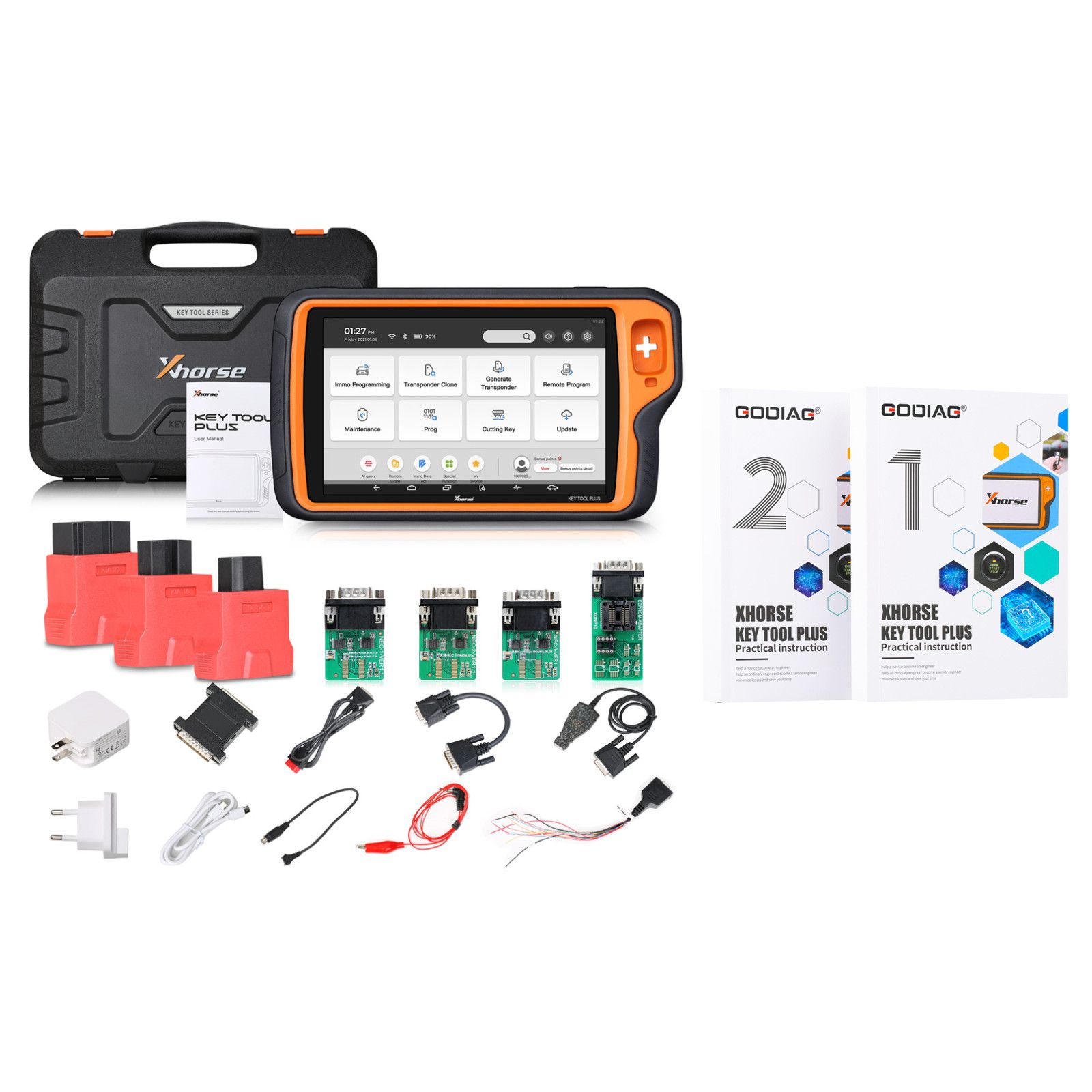  Xhorse VVDI Key Tool Plus Pad wtih GODIAG Practical Instruction 1&2 Two Books