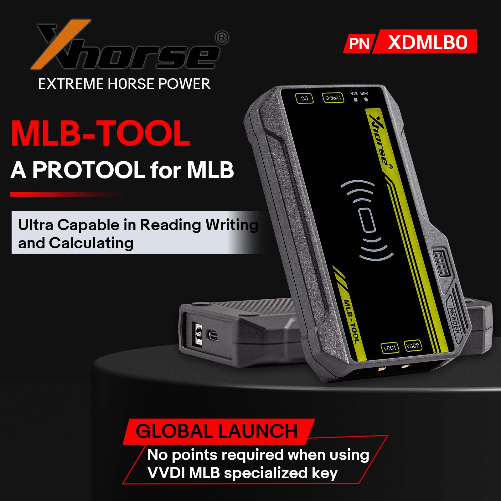 Xhorse VVDI MLB TOOL XDMLB0 Key Programmer with XSMA41EN Audi Style MLB 3 Buttons Key