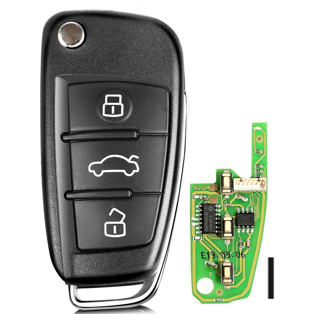  Xhorse Audi A6L Q7型通用遥控钥匙3个按钮X003用于VVDI钥匙工具5件/批