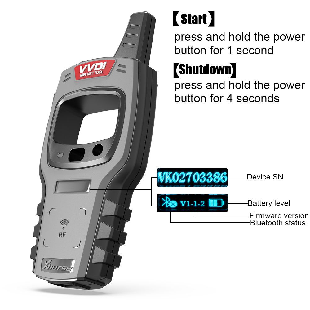 2023 Newest Xhorse VVDI XDKTMGEN MINI Key Tool Global Version Without Copy 48 Transponder (96 bit)  Function and Token