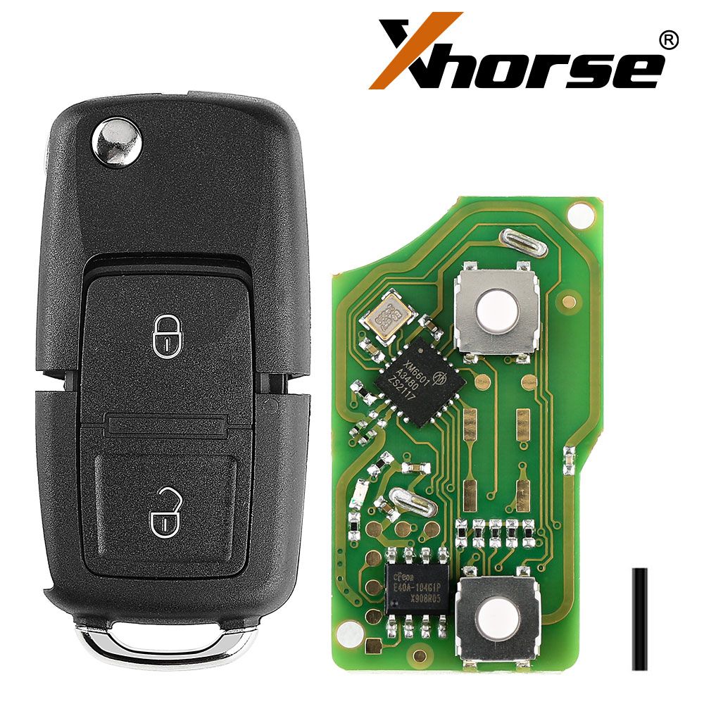  Xhorse XKB508EN Wire Remote Key B5 Style 2 Buttons work with MINI Key Tool/VVDI2 5pcs/lot