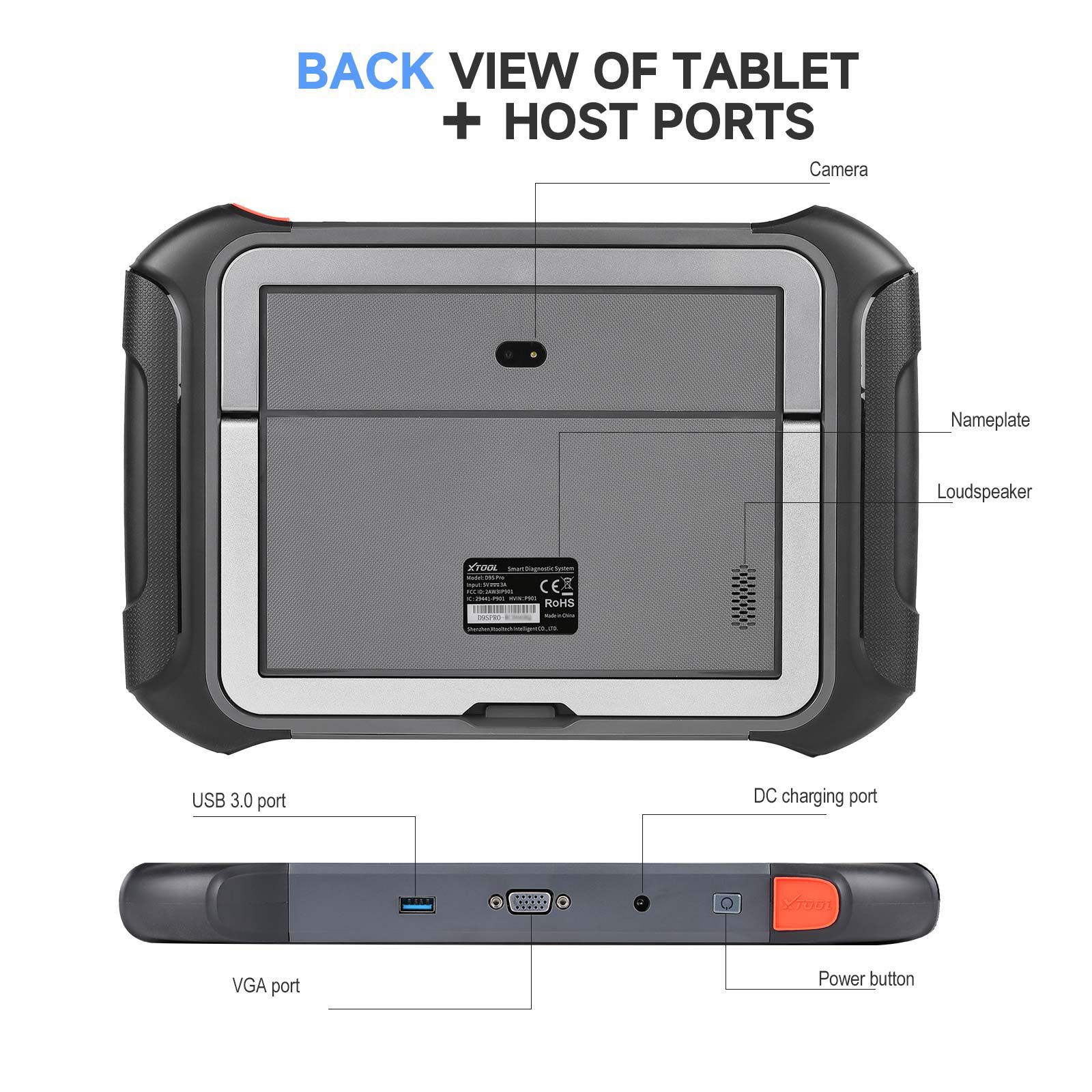 2024 XTOOL D9S Pro Wifi Connection Auto Diagnostic Scanner Support ECU Coding Topology Mapping Key Programming 42 Service Functions CAN FD DoIP